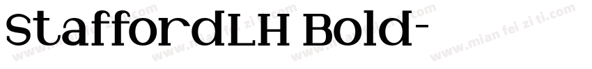 StaffordLH Bold字体转换